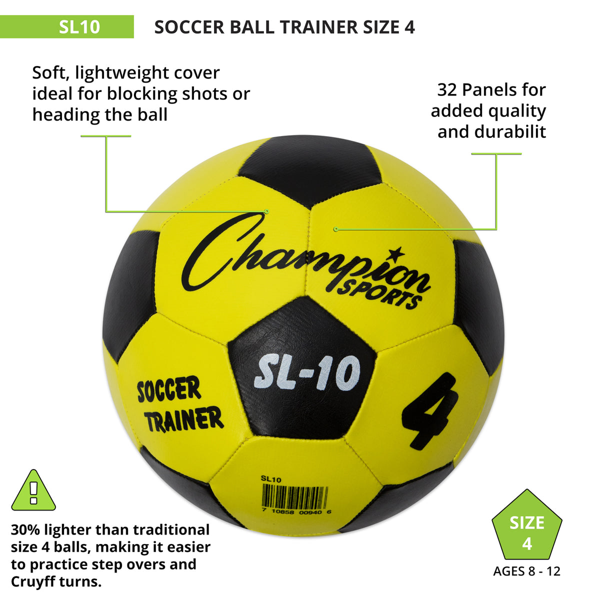 Champion Sports Trainer Soccer Ball