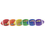 Champion Sports Rhino Skin Super Squeeze Football Set - Set of 6