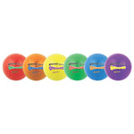 Champion Sports Rhino Skin Super Squeeze Soccer Ball Set - Set of 6
