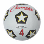 Champion Sports Rubber Cover Soccer Ball - Size 4