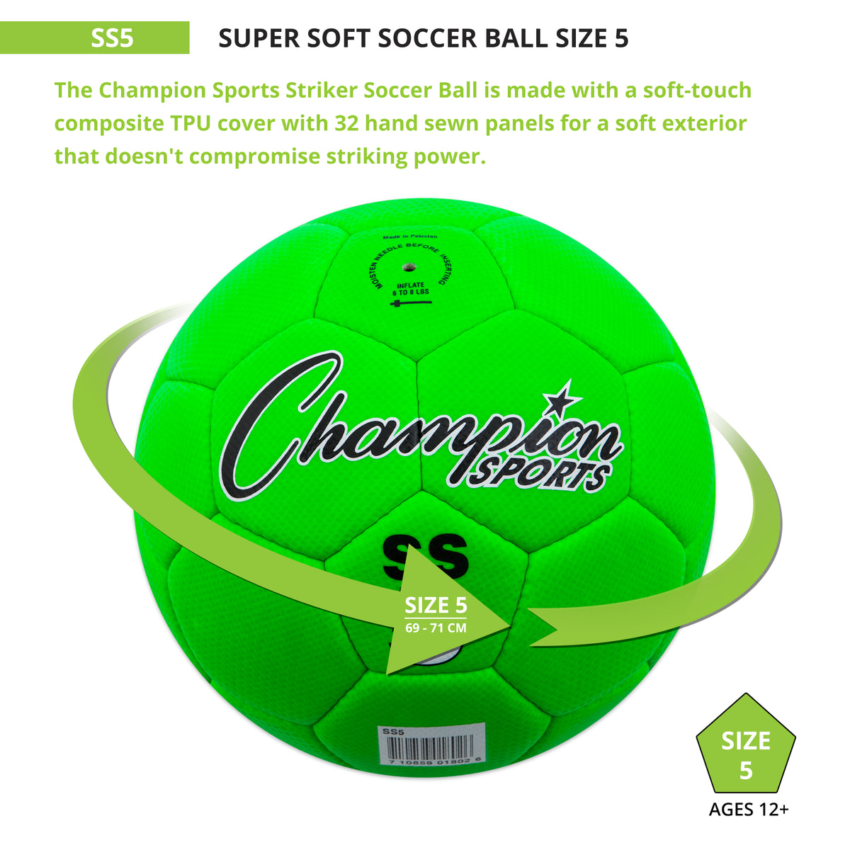 Champion Sports Super Soft Soccer Ball