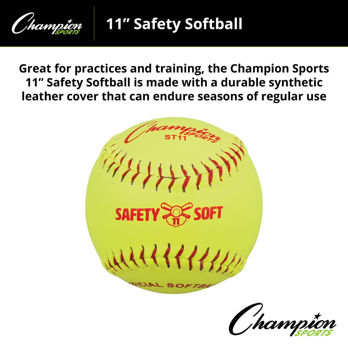 Champion Sports Safety Softballs - Dozen