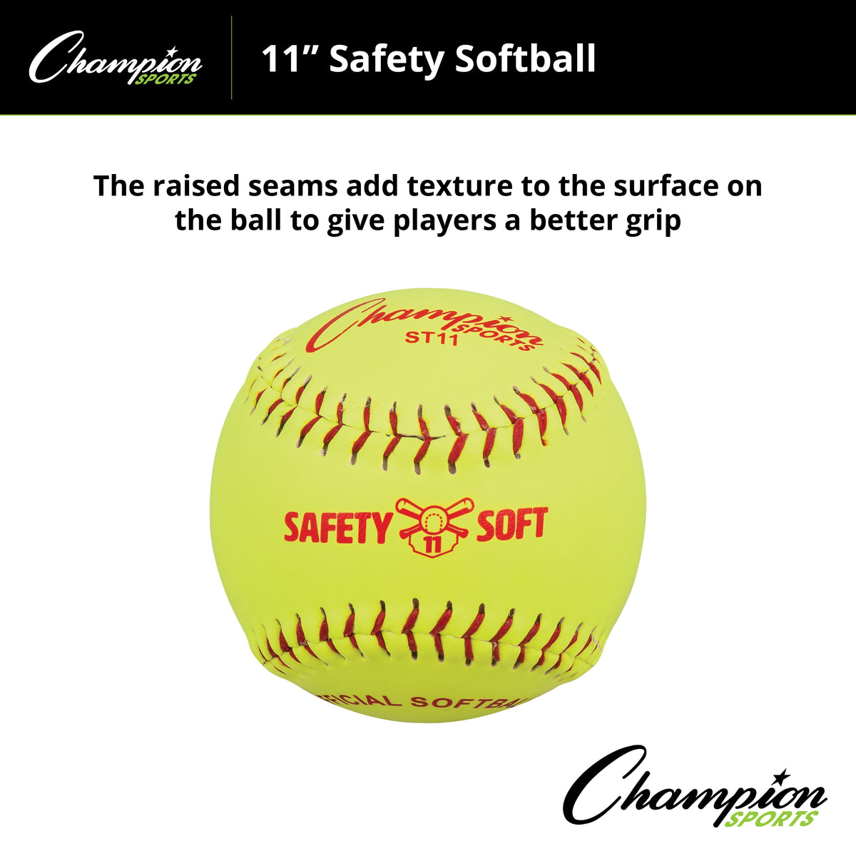 Champion Sports Safety Softballs - Dozen