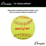 Champion Sports Safety Softballs - Dozen