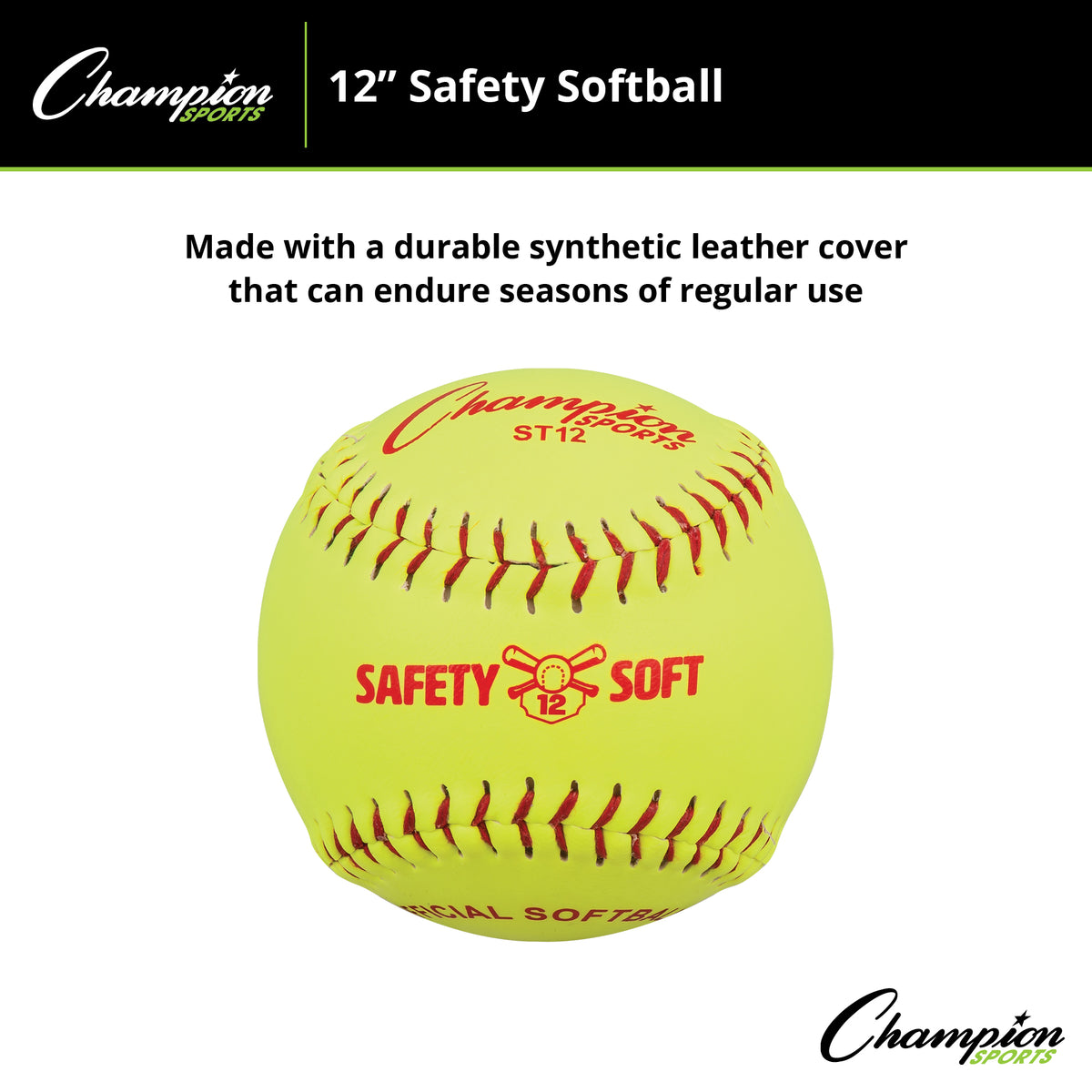 Champion Sports Safety Softballs - Dozen