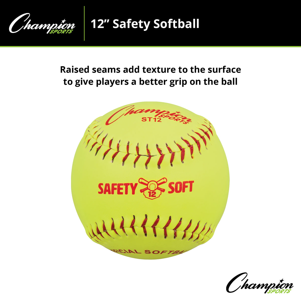 Champion Sports Safety Softballs - Dozen
