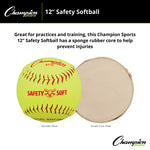 Champion Sports Safety Softballs - Dozen