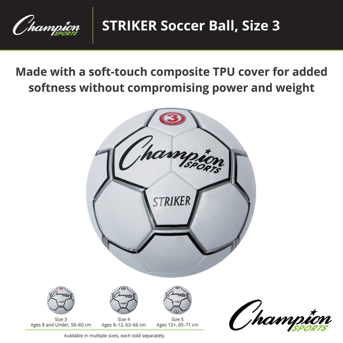 Champion Sports Striker Soccer Ball
