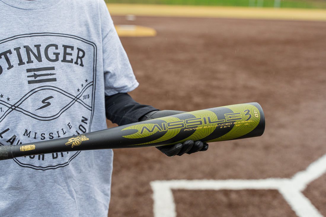 Stinger Missile 3 Aluminum USSSA Certified 8 Baseball Bat
