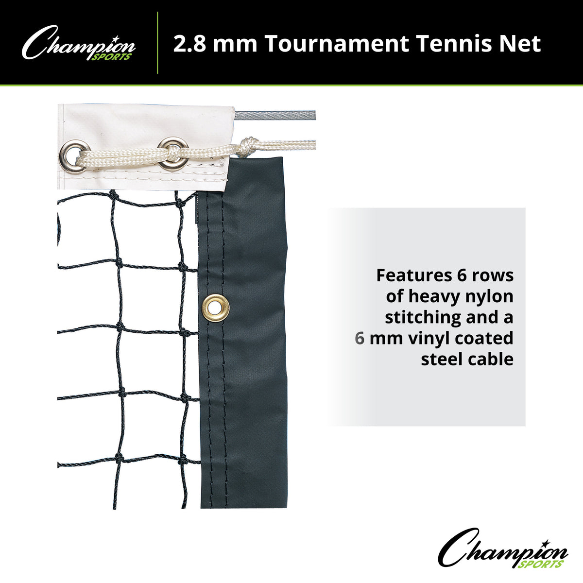 Champion Sports Tournament Tennis Net