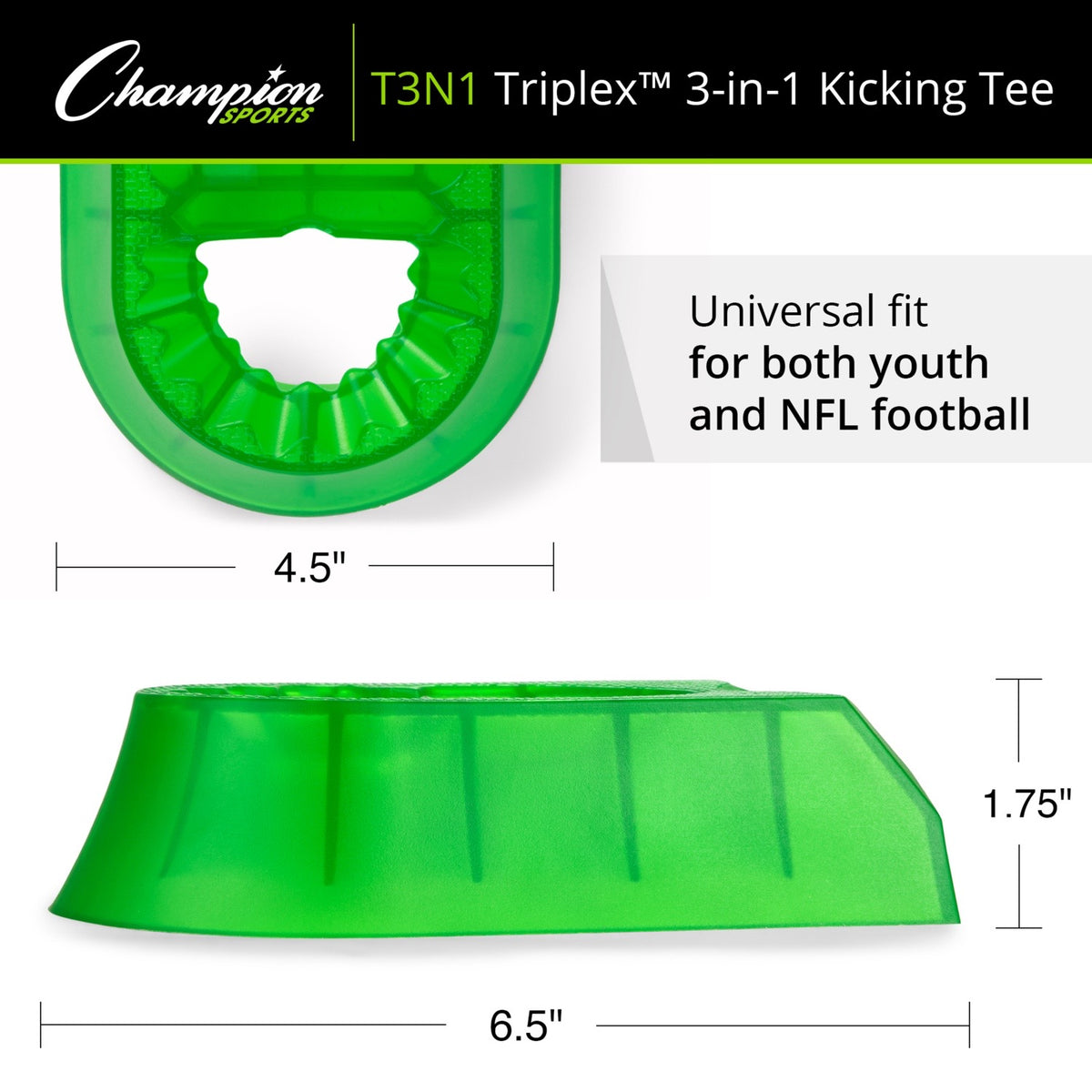 Champion Sports Triplex 3-in-1 Kicking Tee