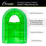 Champion Sports Triplex 3-in-1 Kicking Tee