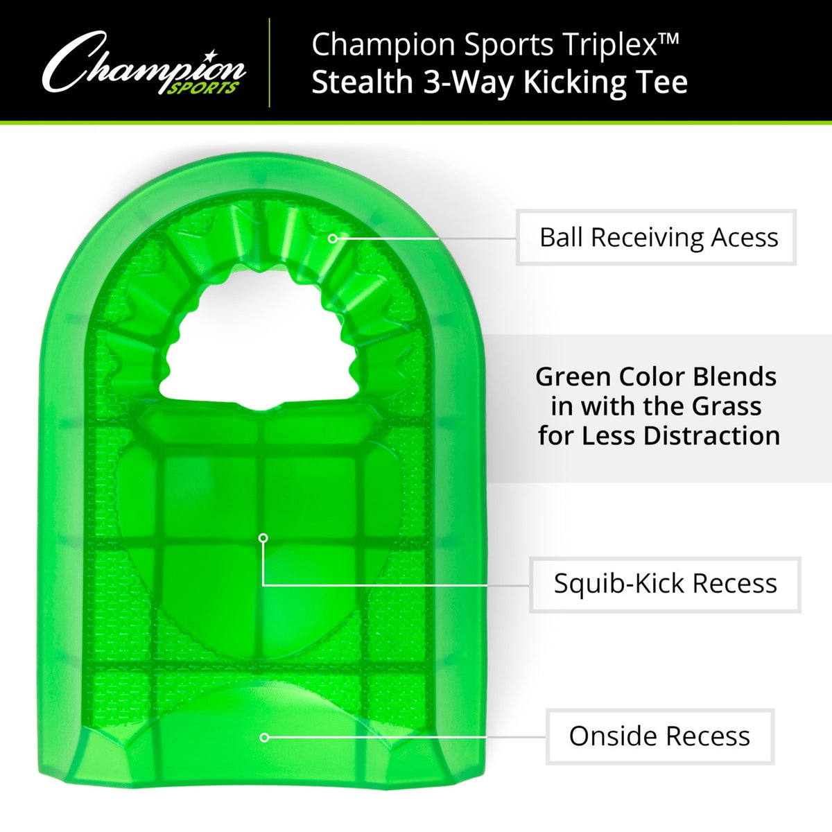 Champion Sports Triplex 3-in-1 Kicking Tee