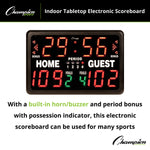 Champion Sports Tabletop Indoor Electronic Scoreboard
