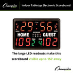 Champion Sports Tabletop Indoor Electronic Scoreboard