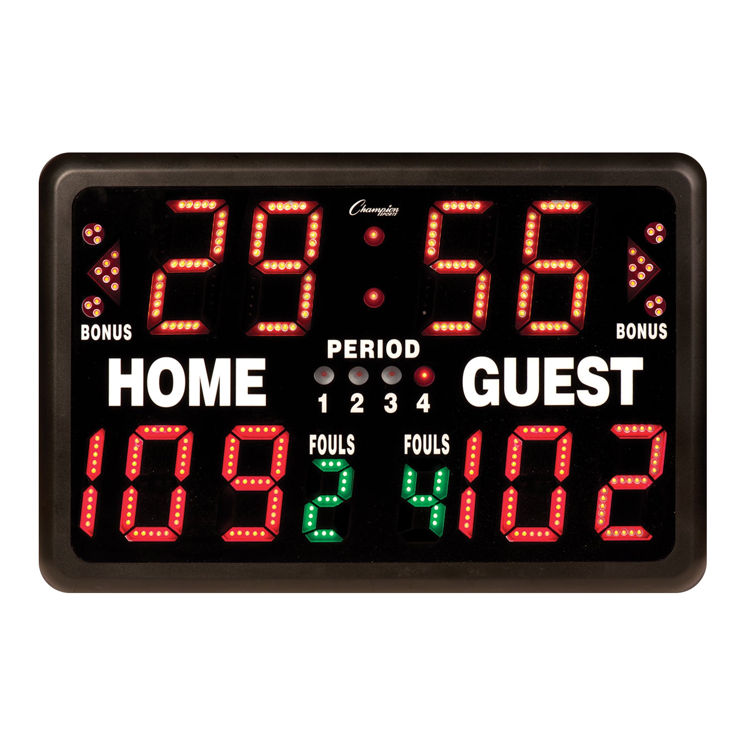 Champion Sports Tabletop Indoor Electronic Scoreboard - Built-In Control Panel