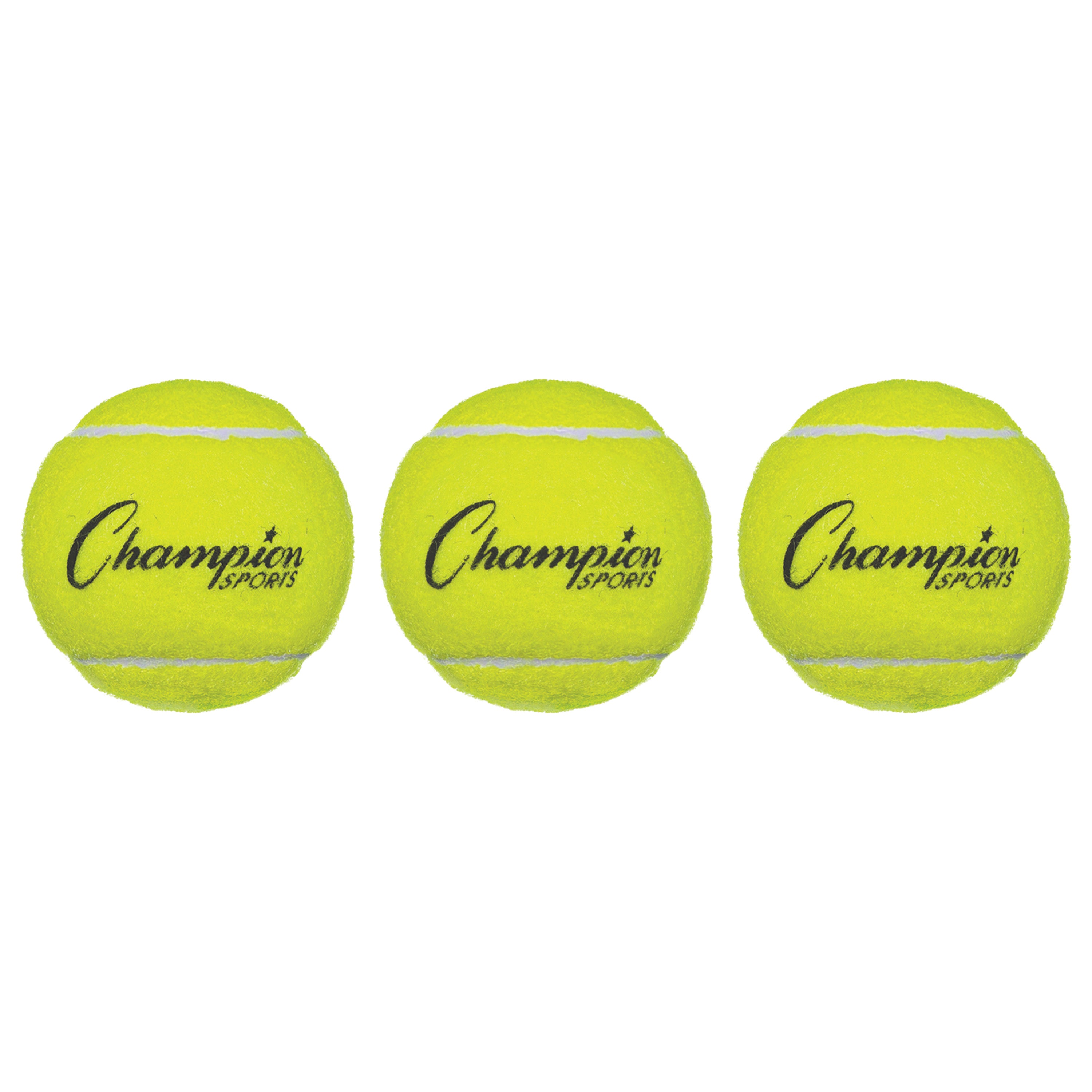 Champion Sports Tennis Balls - Pack of 3
