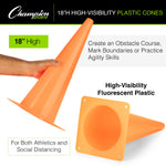 Champion Sports High-Visibility Plastic Cone