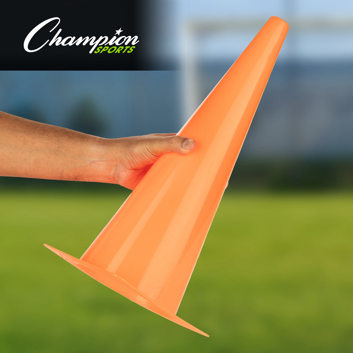 Champion Sports High-Visibility Plastic Cone