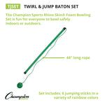 Champion Sports Twirl and Jump Baton Set - Set of 6