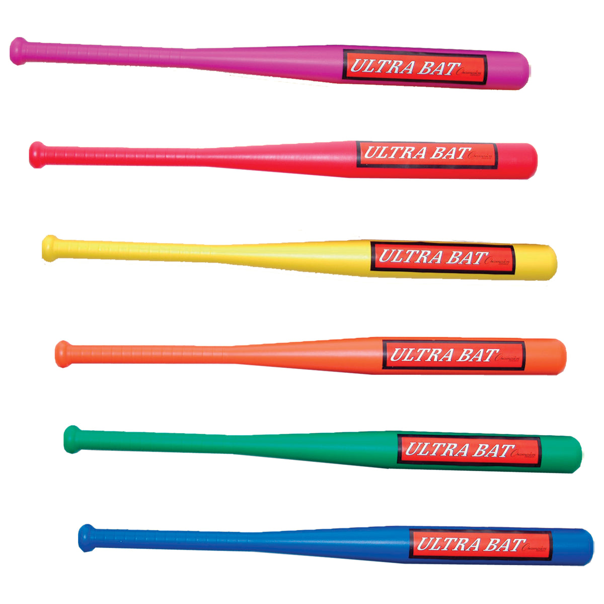 Champion Sports Ultra-Poly Bat Set - Set of 6