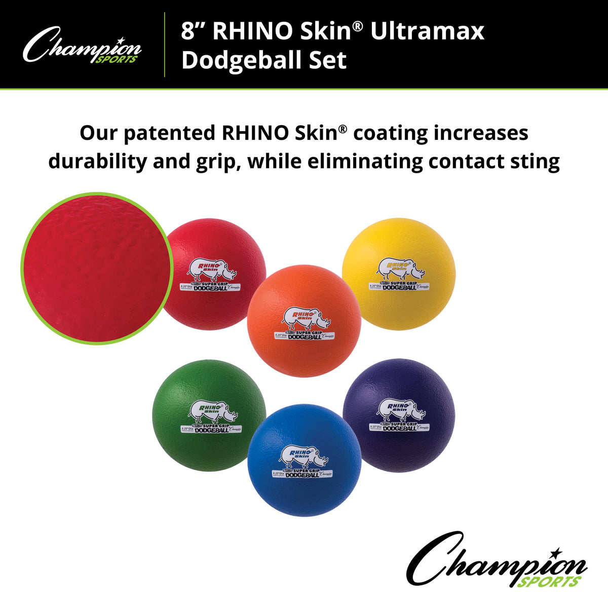 Champion Sports Rhino Skin Ultra Max Dodgeball