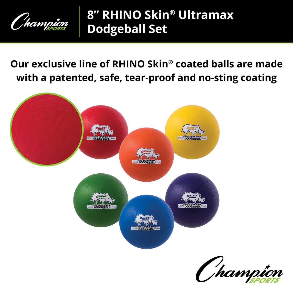 Champion Sports Rhino Skin Ultra Max Dodgeball