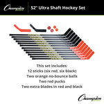 Champion Sports Ultra Shaft Hockey Set