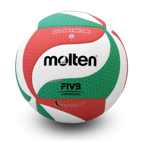 Molten FIVB Flistatec Volleyball Red/White/Green