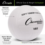 Champion Sports Synthetic Leather Volleyball