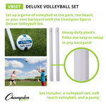 Champion Sports Deluxe Volleyball Set