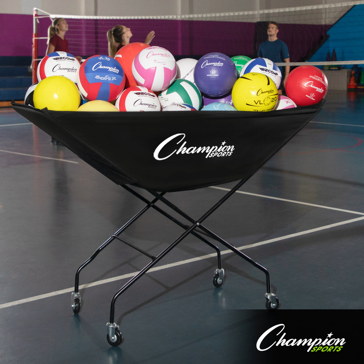 Champion Sports Pro Collapsible Volleyball Cart