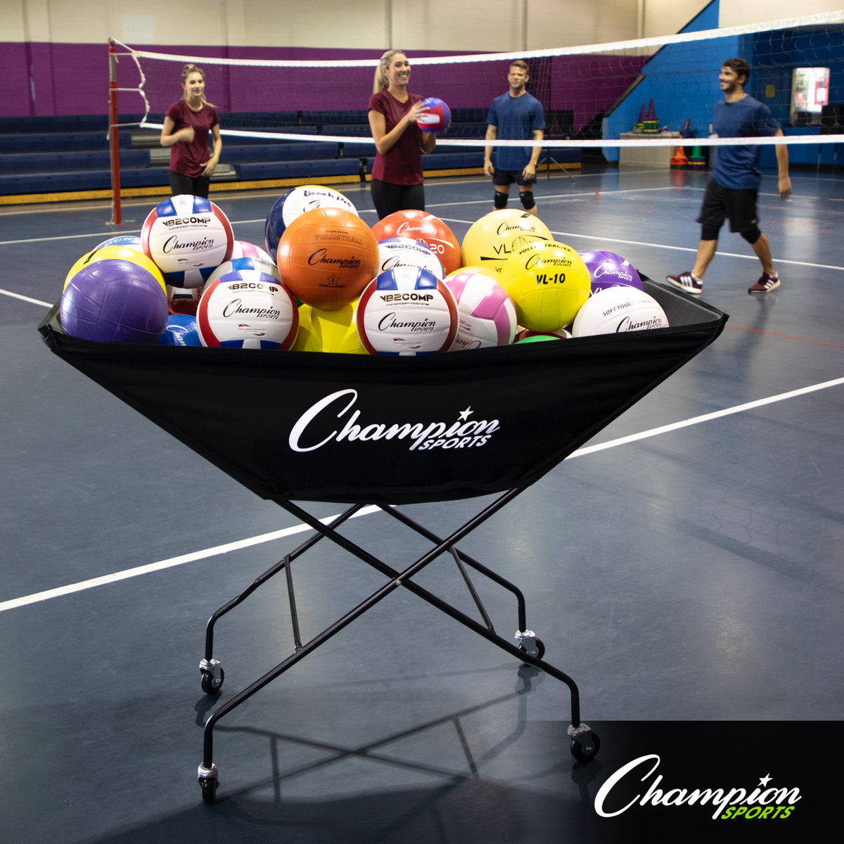 Champion Sports Pro Collapsible Volleyball Cart