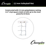 Champion Sports 2.2 mm Volleyball Net