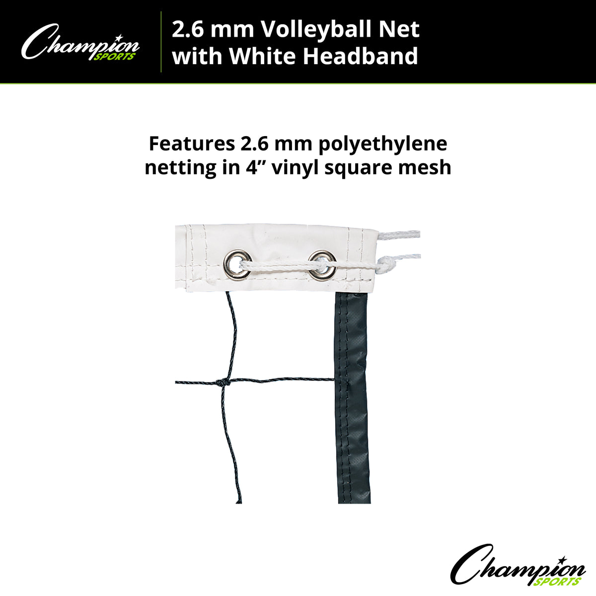 Champion Sports 2.6 mm Volleyball Net