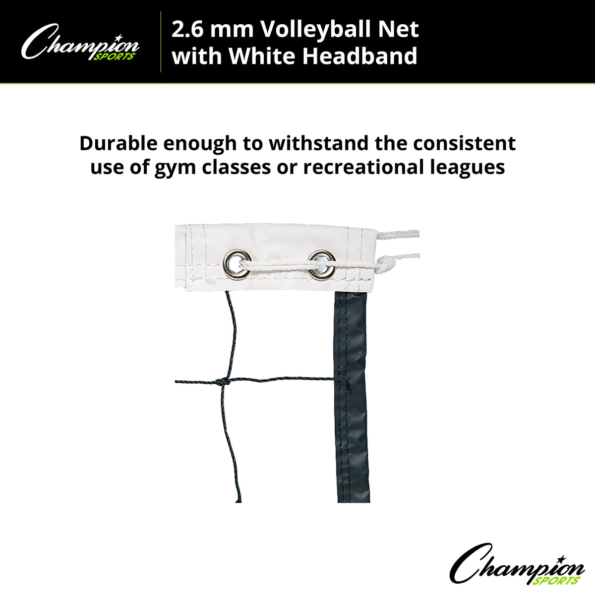 Champion Sports 2.6 mm Volleyball Net