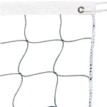 Champion Sports 2.0 mm Volleyball Net with Color Headband - White