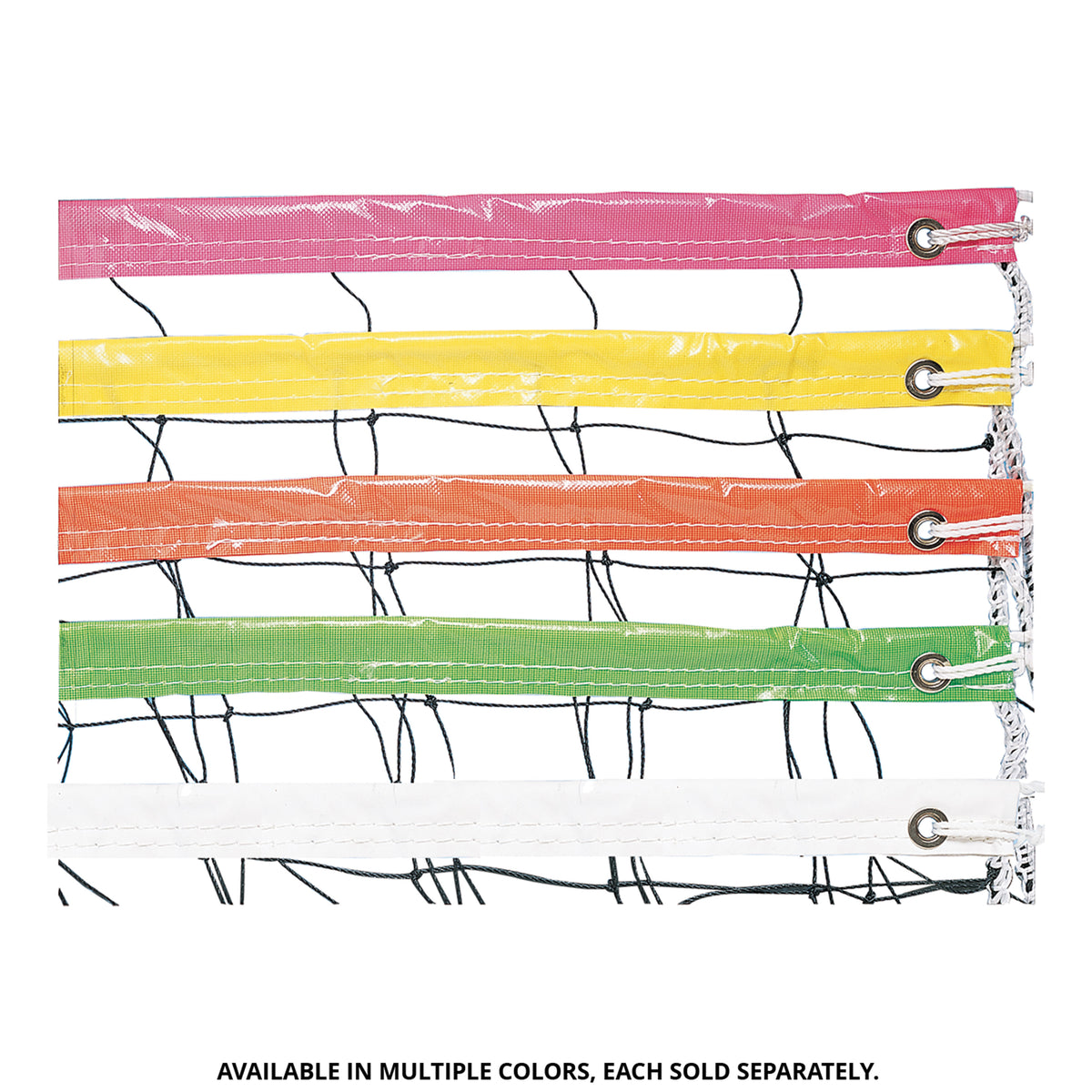 Champion Sports 2.0 mm Volleyball Net with Color Headband