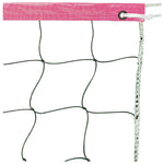 Champion Sports 2.0 mm Volleyball Net with Color Headband - Pink