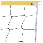 Champion Sports 2.0 mm Volleyball Net with Color Headband - Yellow