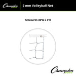 Champion Sports 2 mm Volleyball Net
