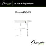 Champion Sports 1.8 mm Volleyball Net