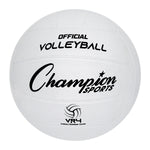 Champion Sports Rubber Volleyball - Single (White)