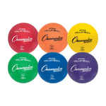 Champion Sports Rubber Volleyball - Set of 6 (Assorted Colors)
