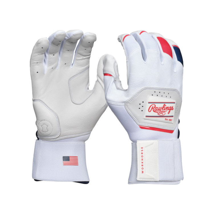 Rawlings Adult Workhorse Compression Strap Batting Gloves