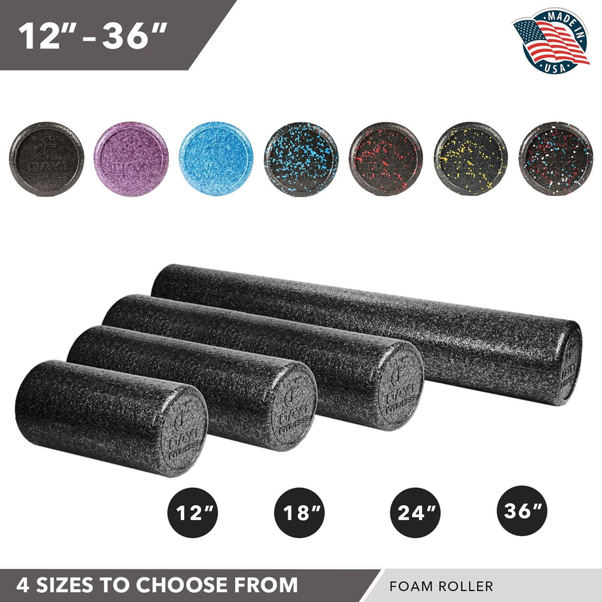 Champion Sports High-Density Foam Roller