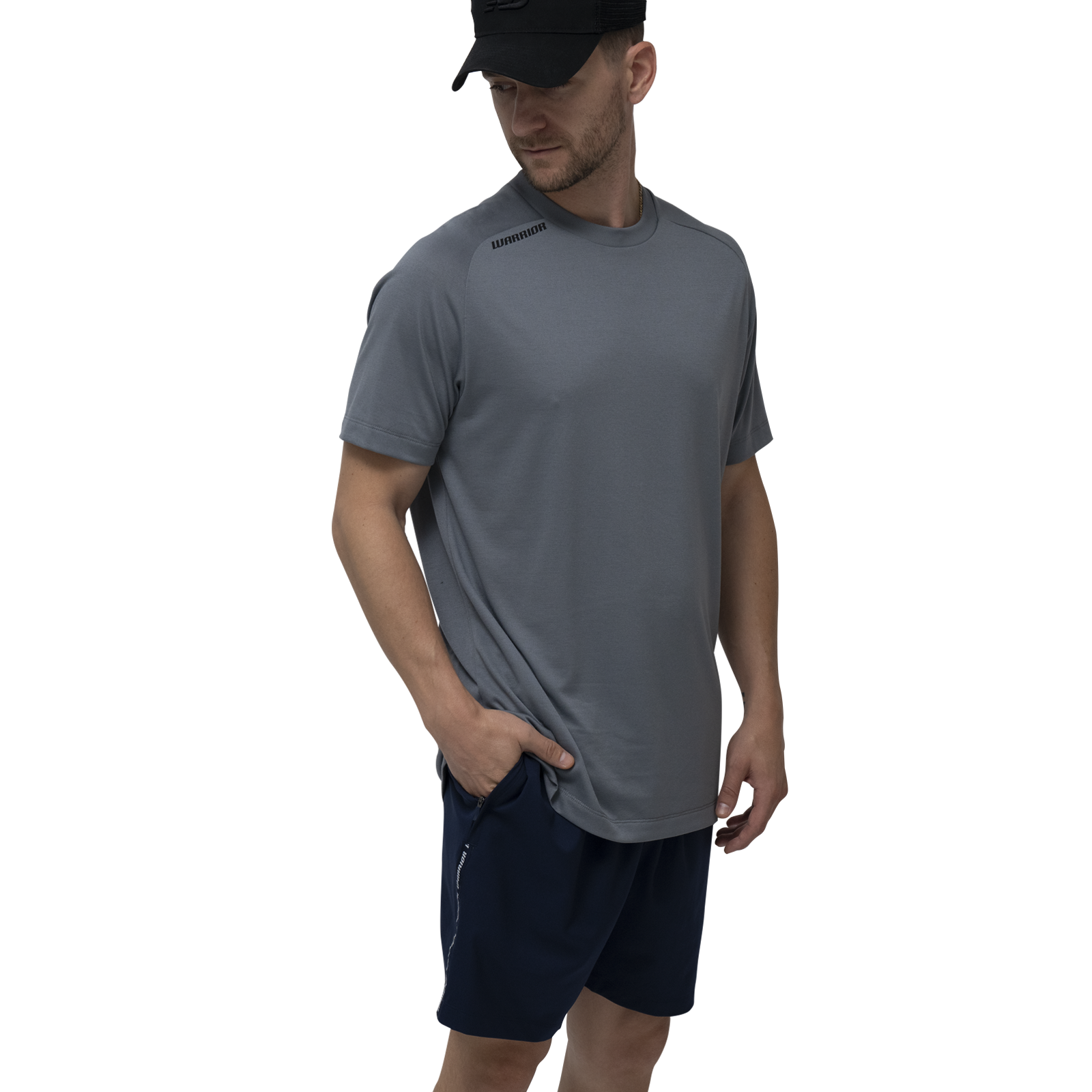 Warrior Team Cotton Tee Senior Gunmetal