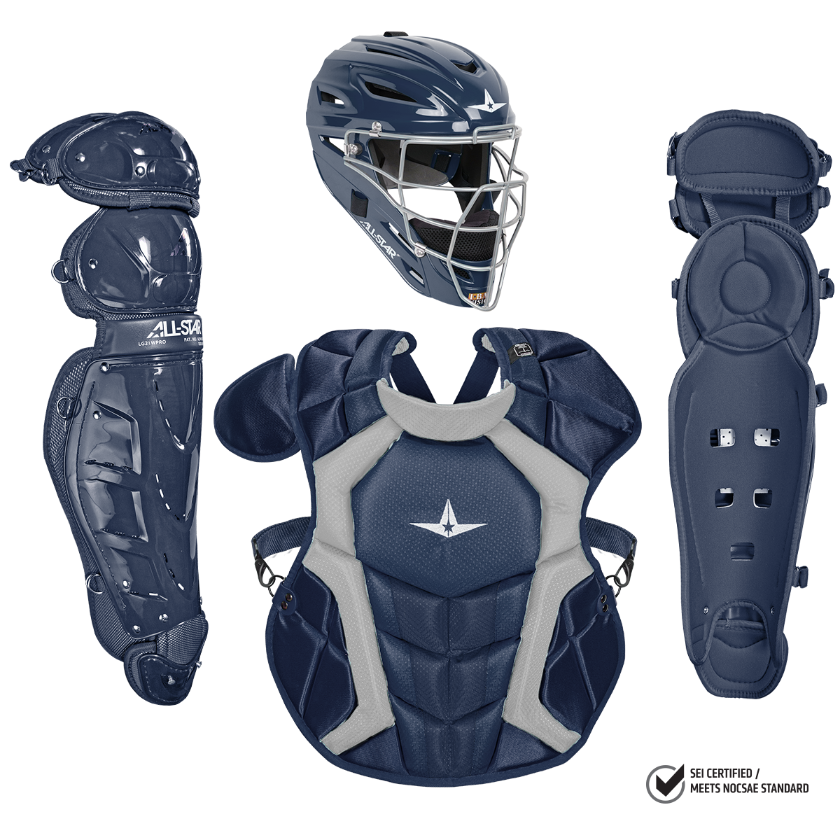 All-Star Classic Pro Adult Catching Kit - Navy
