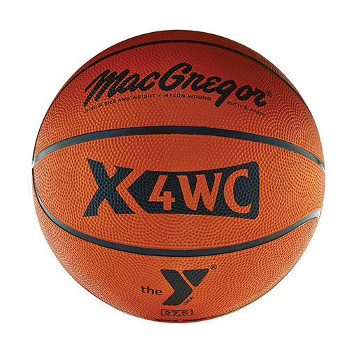Rubber Basketball YMCA Logo