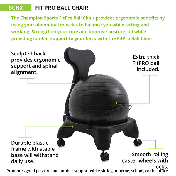 Champion Sports FitPro Ball Chair